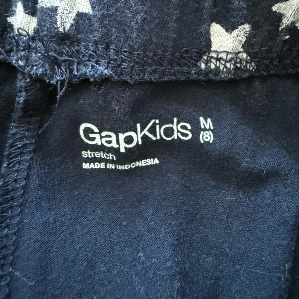 GapKids Navy Star Print Leggings Girls Size 8